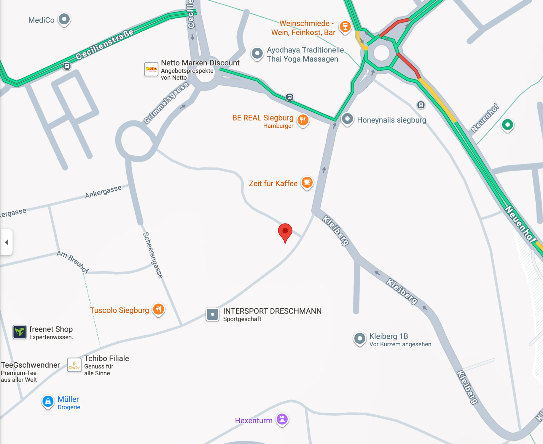 Karte: Holzgasse 50, 53721 Siegburg